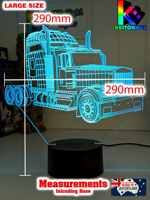 Kenworth Semi Truck C509 3D LED Night Light Lamp - KustomboxNight Lights & Ambient LightingKustomboxStandard Size