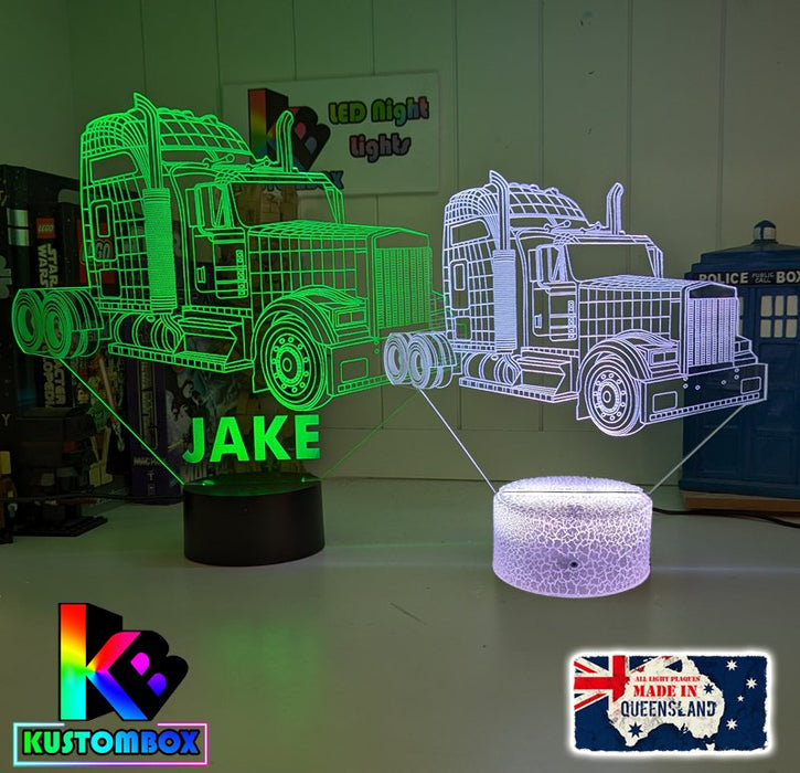 Kenworth Semi Truck C509 3D LED Night Light Lamp - KustomboxNight Lights & Ambient LightingKustomboxStandard Size