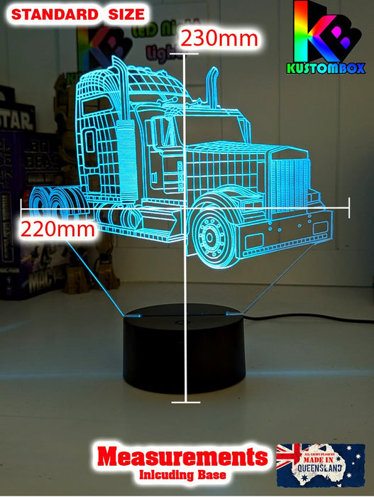 Kenworth Semi Truck C509 3D LED Night Light Lamp - KustomboxNight Lights & Ambient LightingKustomboxStandard Size