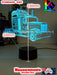 Kenworth Semi Truck C509 3D LED Night Light Lamp - KustomboxNight Lights & Ambient LightingKustomboxStandard Size