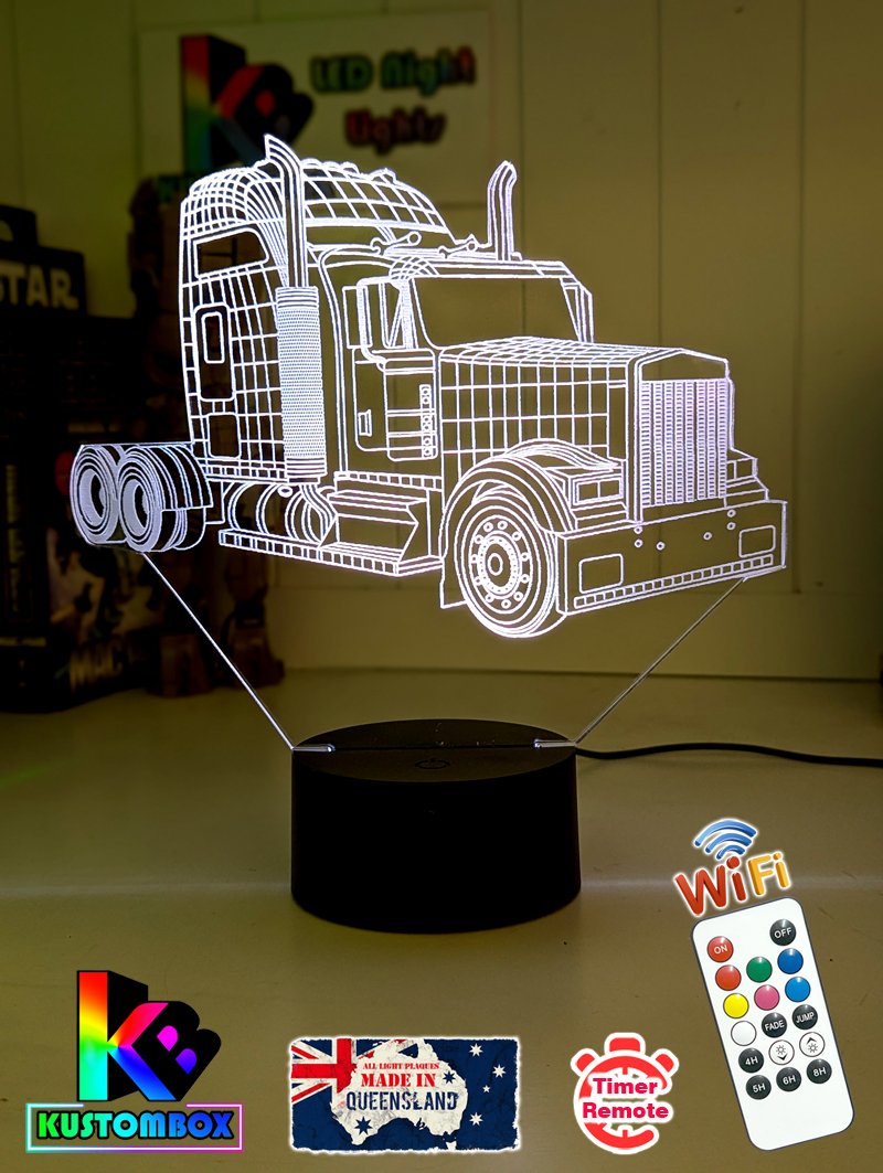 Trucks & Logos 3d LED night light Bar Mancave lamps
