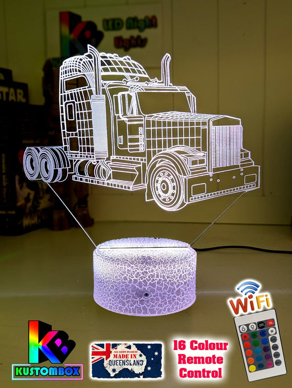 Kenworth Semi Truck C509 3D LED Night Light Lamp - KustomboxNight Lights & Ambient LightingKustomboxStandard Size