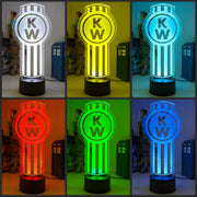 Kenworth Semi Truck Logo 3D LED Night Light Lamp - KustomboxNight Lights & Ambient LightingKustomboxStandard Size