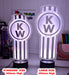 Kenworth Semi Truck Logo 3D LED Night Light Lamp - KustomboxNight Lights & Ambient LightingKustomboxStandard Size