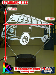Kombi - Combi Van VW Volkswagon 3D LED Night Light Lamp - KustomboxNight Lights & Ambient LightingKustomboxStandard Size - No Name