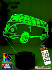 Kombi - Combi Van VW Volkswagon 3D LED Night Light Lamp - KustomboxNight Lights & Ambient LightingKustomboxStandard Size - No Name