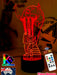 Lionel Messi Footballer Player World Cup 3D LED Night Light - KustomboxNight Lights & Ambient LightingKustomboxStandardWhite Crack Base