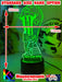Lionel Messi Footballer Player World Cup 3D LED Night Light - KustomboxNight Lights & Ambient LightingKustomboxStandardWhite Crack Base