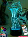 Lionel Messi Footballer Player World Cup 3D LED Night Light - KustomboxNight Lights & Ambient LightingKustomboxStandardWhite Crack Base