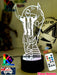 Lionel Messi Footballer Player World Cup 3D LED Night Light - KustomboxNight Lights & Ambient LightingKustomboxStandardWhite Crack Base