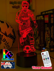 Lionel Messi Soccer Footballer Player 3D LED Night Light - KustomboxNight Lights & Ambient LightingKustomboxStandardWhite Crack Base