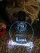 Little Unicorn Pony Personalised Christmas Tree Bauble 3D LED Light Decoration - KustomboxNight Lights & Ambient LightingKustomboxP2 Pony Standard