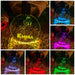 Little Unicorn Pony Personalised Christmas Tree Bauble 3D LED Light Decoration - KustomboxNight Lights & Ambient LightingKustomboxP4 Pony Standard