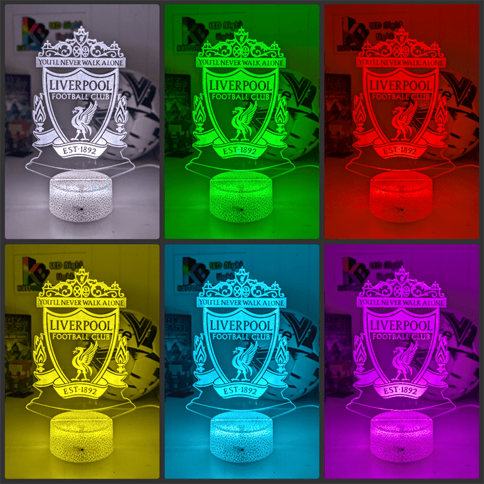 LIVERPOOL Football Soccer Club 3D LED Night Light Lamp - KustomboxNight Lights & Ambient LightingKustomboxStandard Size