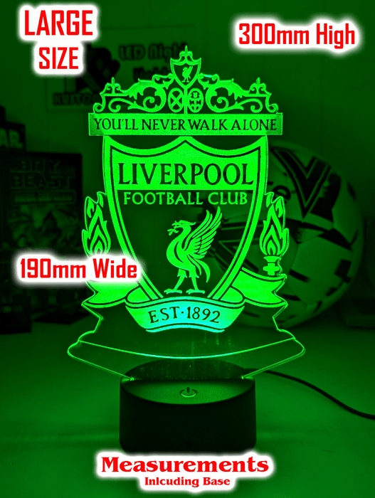 LIVERPOOL Football Soccer Club 3D LED Night Light Lamp - KustomboxNight Lights & Ambient LightingKustomboxStandard Size