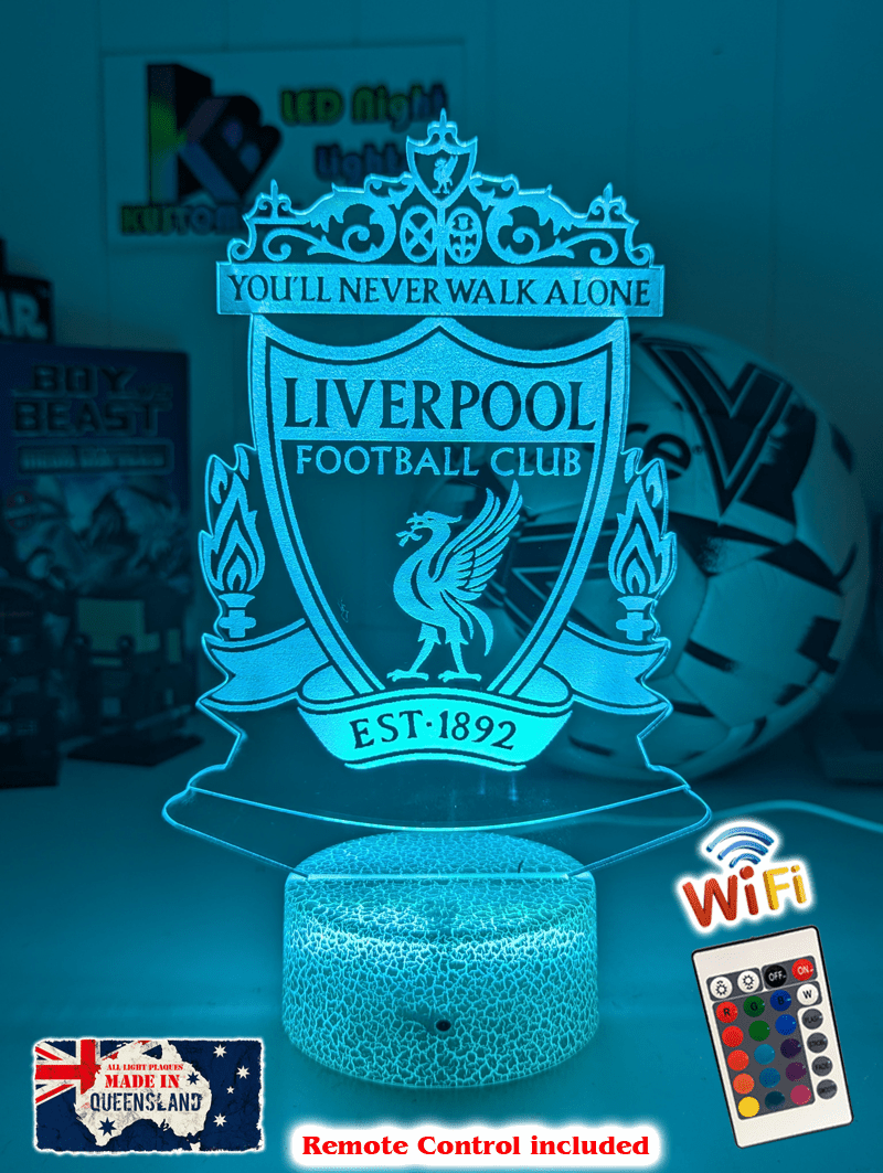 LIVERPOOL Football Soccer Club 3D LED Night Light Lamp - KustomboxNight Lights & Ambient LightingKustomboxStandard Size