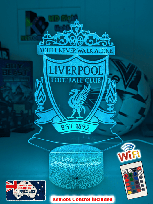 LIVERPOOL Football Soccer Club 3D LED Night Light Lamp - KustomboxNight Lights & Ambient LightingKustomboxStandard Size