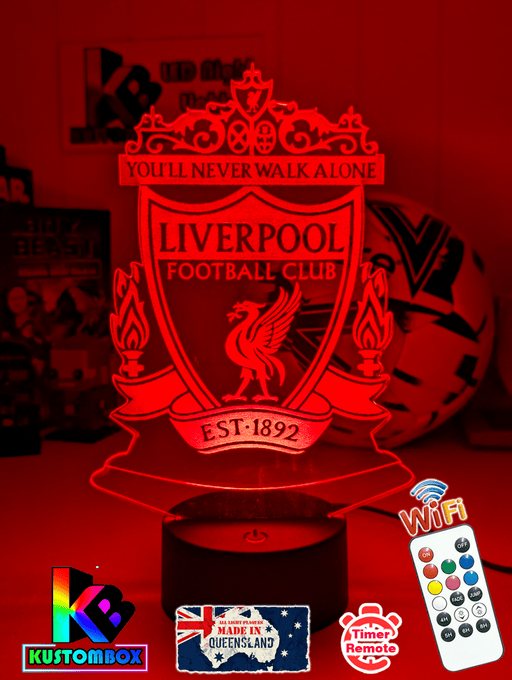 LIVERPOOL Football Soccer Club 3D LED Night Light Lamp - KustomboxNight Lights & Ambient LightingKustomboxStandard Size