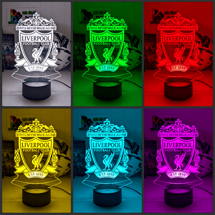LIVERPOOL Football Soccer Club 3D LED Night Light Lamp - KustomboxNight Lights & Ambient LightingKustomboxStandard Size