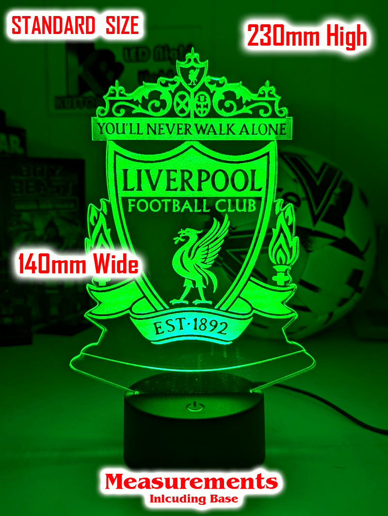 LIVERPOOL Football Soccer Club 3D LED Night Light Lamp - KustomboxNight Lights & Ambient LightingKustomboxStandard Size