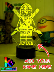 Lloyd Garmadon Ninjago Personalised Name 3D Led Night Light - KustomboxNight Lights & Ambient LightingKustomboxStandard Size