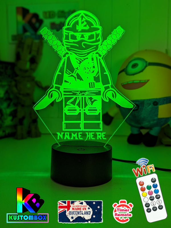Lloyd Garmadon Ninjago Personalised Name 3D Led Night Light - KustomboxNight Lights & Ambient LightingKustomboxStandard Size