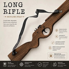 Long Rifle Wooden Rubber Band Toy Classic Timber Toy Gun - KustomboxToys & GamesKustombox2 x Long Rifle