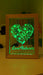 Love Heart Flowers Personalised Name Timber Frame USB 3D LED Night Light Lamp - KustomboxNight Lights & Ambient LightingKustomboxTimber Frame Light - $34.99
