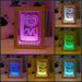 Love Heart Mandala Personalised Name Timber Picture Frame USB 3D LED Night Light Lamp - KustomboxNight Lights & Ambient LightingKustomboxTimber Frame Light