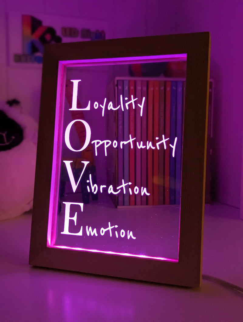 Love Loyality Opportunity Vibration Emotion 3D LED Night Light