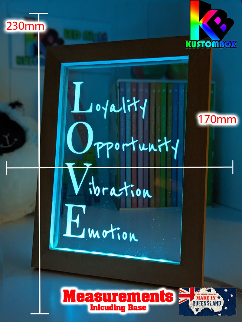 Love Loyality Opportunity Vibration Emotion 3D LED Night Light