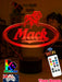 Mack Truck Bulldog Logo Personalised 3d Led Night Light Lamp - KustomboxNight Lights & Ambient LightingKustomboxStandard Size