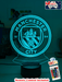 MANCHESTER CITY Football Soccer Club 3D LED Night Light Lamp - KustomboxNight Lights & Ambient LightingKustomboxStandard Size
