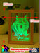 Mandala Horse Head Personalised Name Timber Frame USB 3D LED Night Light Lamp - KustomboxNight Lights & Ambient LightingKustomboxTimber Frame Light - $34.99