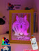 Mandala Horse Head Personalised Name Timber Frame USB 3D LED Night Light Lamp - KustomboxNight Lights & Ambient LightingKustomboxTimber Frame Light - $34.99