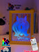 Mandala Horse Head Personalised Name Timber Frame USB 3D LED Night Light Lamp - KustomboxNight Lights & Ambient LightingKustomboxTimber Frame Light - $34.99