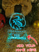 Manly Sea Eagles Football Personalised Christmas Bauble 3D LED Light Decoration - KustomboxNight Lights & Ambient LightingKustomboxBauble - No Name