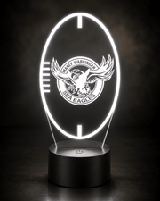 Manly Sea Eagles Personalised Ball Shaped 3D LED Night Light Name Lamp - KustomboxNight Lights & Ambient LightingKustomboxStandard Size