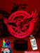 MANLY SEA EAGLES Rugby League Football Club LED Night Light 7 Colour Remote Control - KustomboxNight Lights & Ambient LightingKustomboxStandard Size