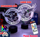 MANLY SEA EAGLES Rugby League Football Club LED Night Light 7 Colour Remote Control - KustomboxNight Lights & Ambient LightingKustomboxStandard Size