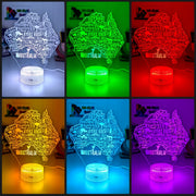Map of Australia Souvenir Gift Personalised 3D LED Night Light Lamp - KustomboxNight Lights & Ambient LightingKustomboxStandard Size - No Name