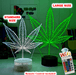 Marijuana Hemp Leaf Weed 3D LED Night Light Mood Lamp - KustomboxNight Lights & Ambient LightingKustomboxStandard Size