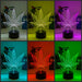 Marijuana Hemp Weed Leaf 3D LED Night Light Mood Lamp - KustomboxNight Lights & Ambient LightingKustomboxStandard Size