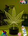 Marijuana Hemp Weed Leaf 3D LED Night Light Mood Lamp - KustomboxNight Lights & Ambient LightingKustomboxStandard Size