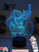 Maui Demigod Moana Personalised Name 3D LED Night Light Childrens Bedroom Lamp - KustomboxNight Lights & Ambient LightingKustomboxStandard Size