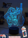 Maui Demigod Moana Personalised Name 3D LED Night Light Childrens Bedroom Lamp - KustomboxNight Lights & Ambient LightingKustomboxStandard Size