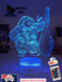 Maui Demigod Moana Personalised Name 3D LED Night Light Childrens Bedroom Lamp - KustomboxNight Lights & Ambient LightingKustomboxStandard Size