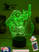 Maui Demigod Moana Personalised Name 3D LED Night Light Childrens Bedroom Lamp - KustomboxNight Lights & Ambient LightingKustomboxStandard Size