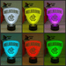 MELBOURNE Australian Football Club 3D LED Night Light Lamp - KustomboxNight Lights & Ambient LightingKustomboxStandard Size