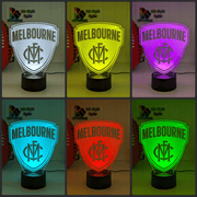 Melbourne Demons 3D LED Night Light Personalised Name Lamp 16 - Colour Remote - KustomboxNight Lights & Ambient LightingKustomboxStandard Size